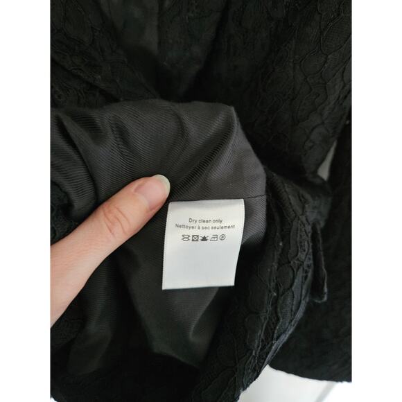 Veronica Beard Black Ashburn Jacket Lace Blazer Size 6 - Picture 8 of 13